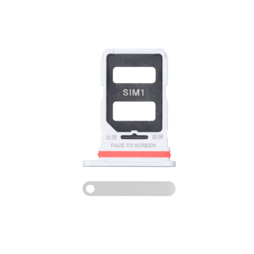 Xiaomi 12T (22071212AG), 12T Pro (22081212UG) Sim Card Holder Silver OEM