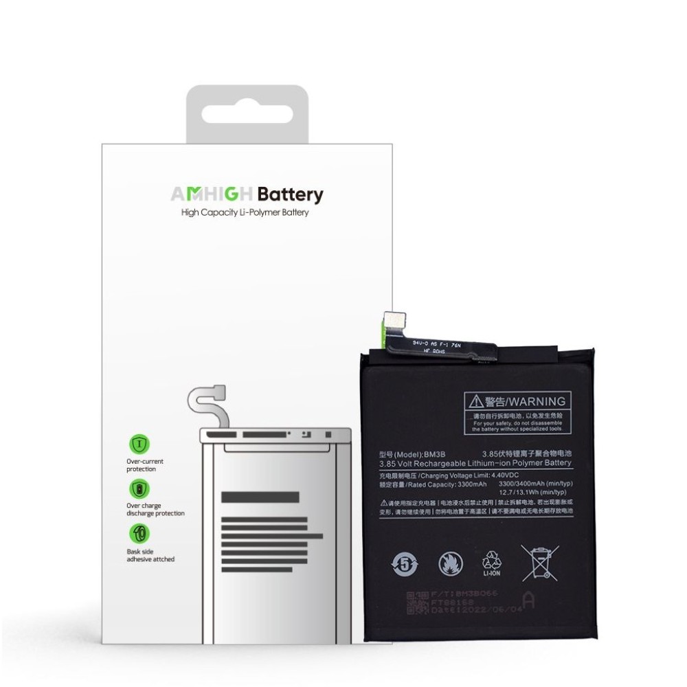 Xiaomi Mi Mix 2 Battery BM3B - 3400mAh (AMHigh Premium)