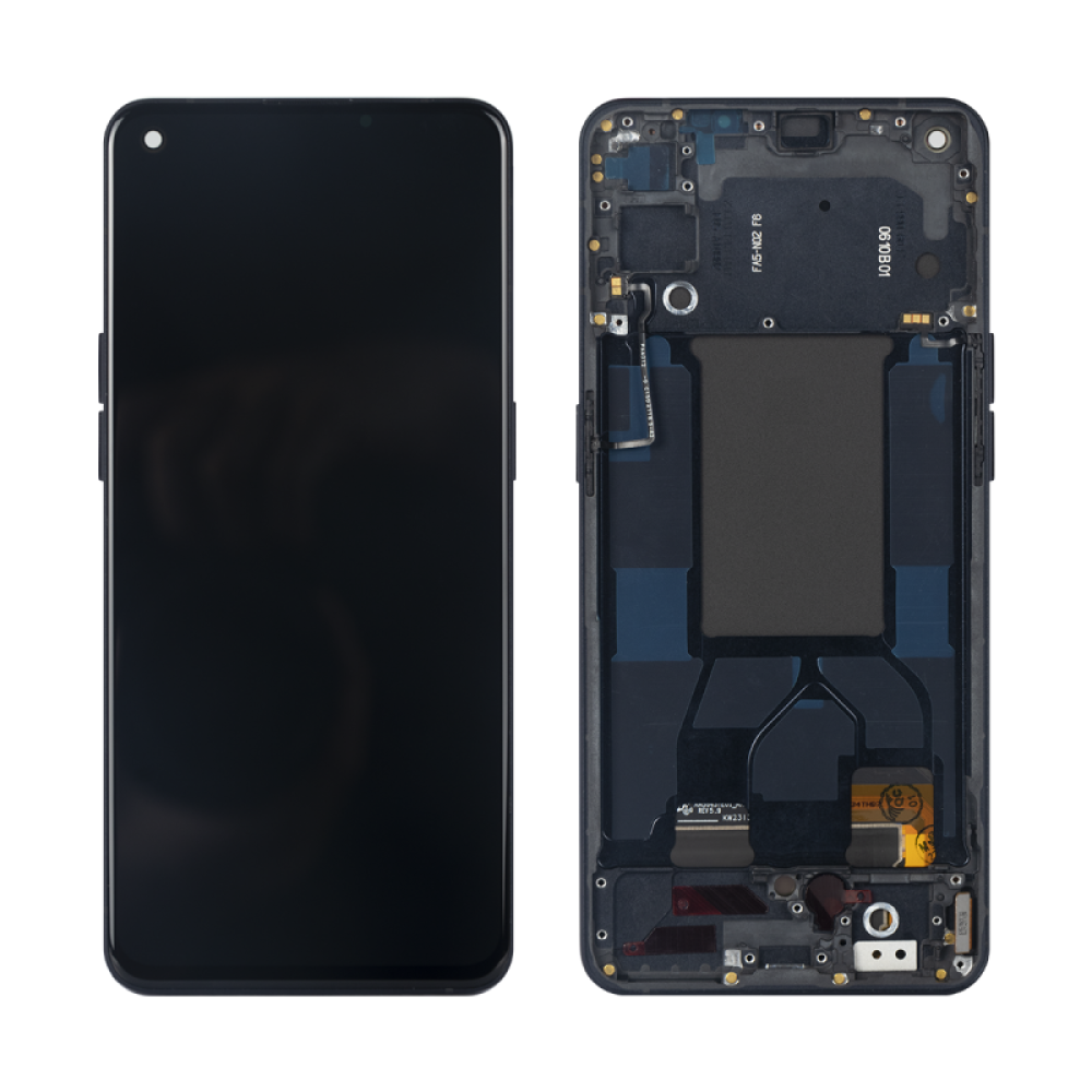 Oppo Reno 6 5G CPH2251 Display And Digitizer With Frame Stellar Black Hard-OLED