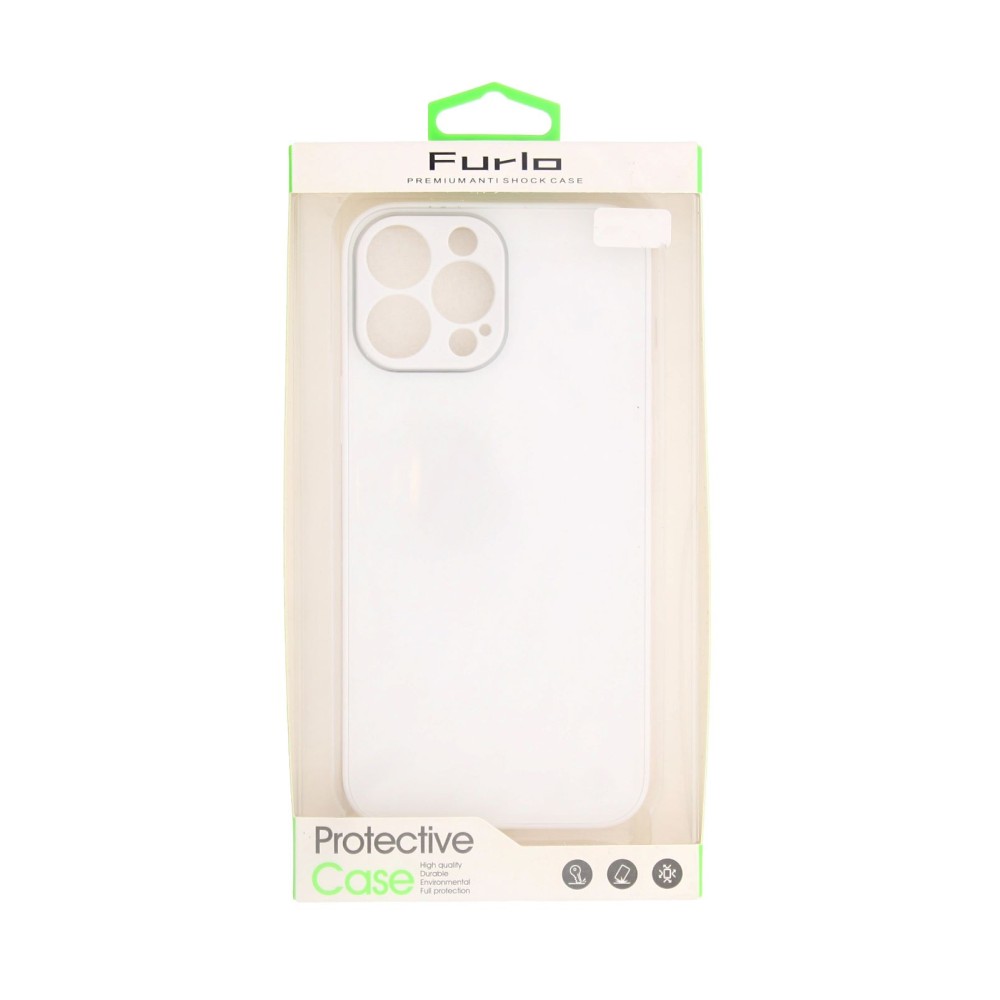 Furlo Protective Shining TPU Case For iPhone 13 Pro Max - White