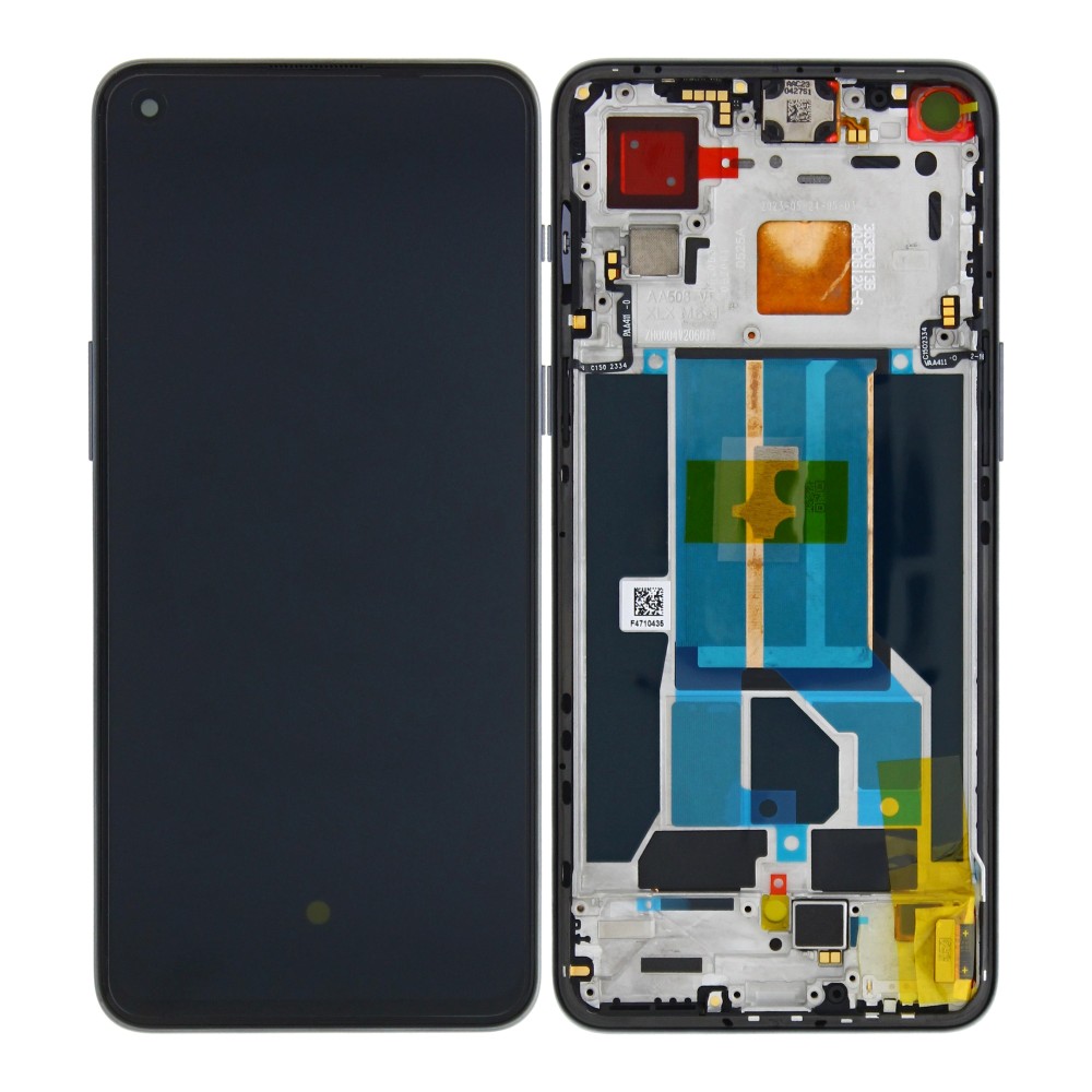OnePlus Nord 2T (CPH2399) Display Complete + Frame (2011100401) - Gray Shadow