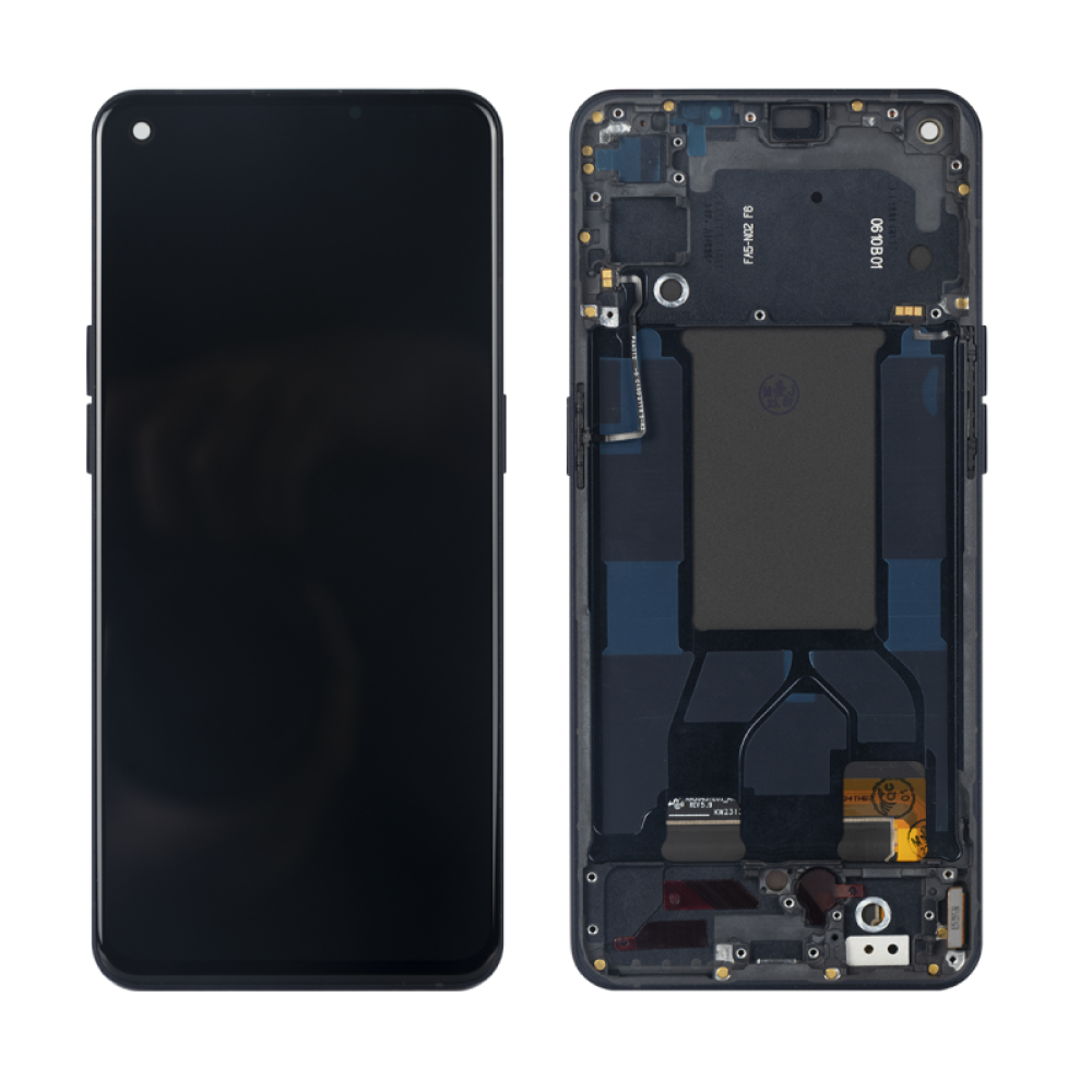 Oppo Reno 6 5G (CPH2251) Display Complete + Frame (4907749) - Stellar Black