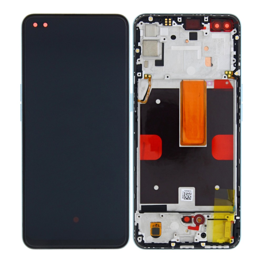 Oppo Reno 4 5G (CPH2091) Display Complete + Frame (4904704) - Galactic Blue