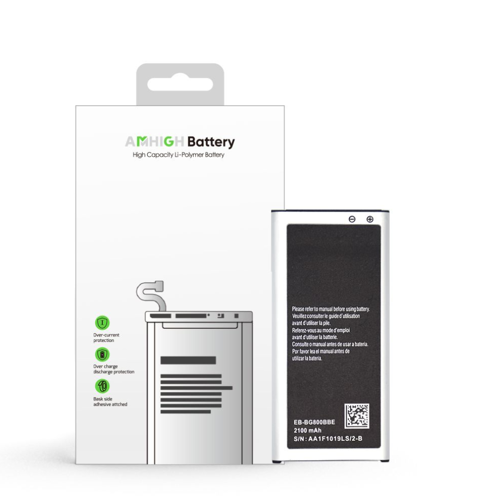 Samsung Galaxy S5 Mini (SM-G800F) Battery EB-BG800 -2300 mAh (AMHigh Premium)