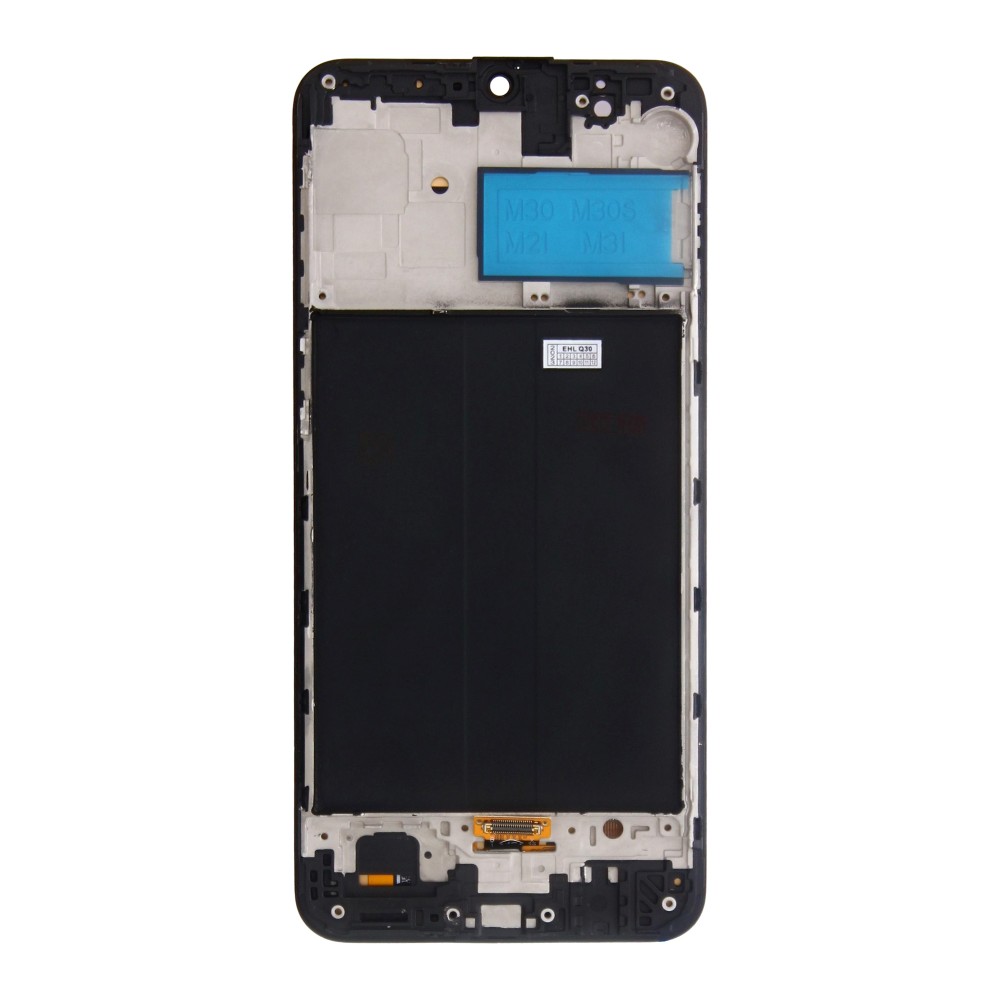 Samsung Galaxy M30 M305F Display And Digitizer With Frame Black Soft-OLED