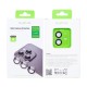 Rixus Metal Shield Camera Tempered Glass For iPhone 12, 12 Mini Black